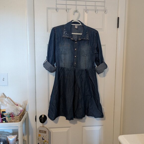 Justice Dresses & Skirts - Justice Chambray Denim dress size 18-20